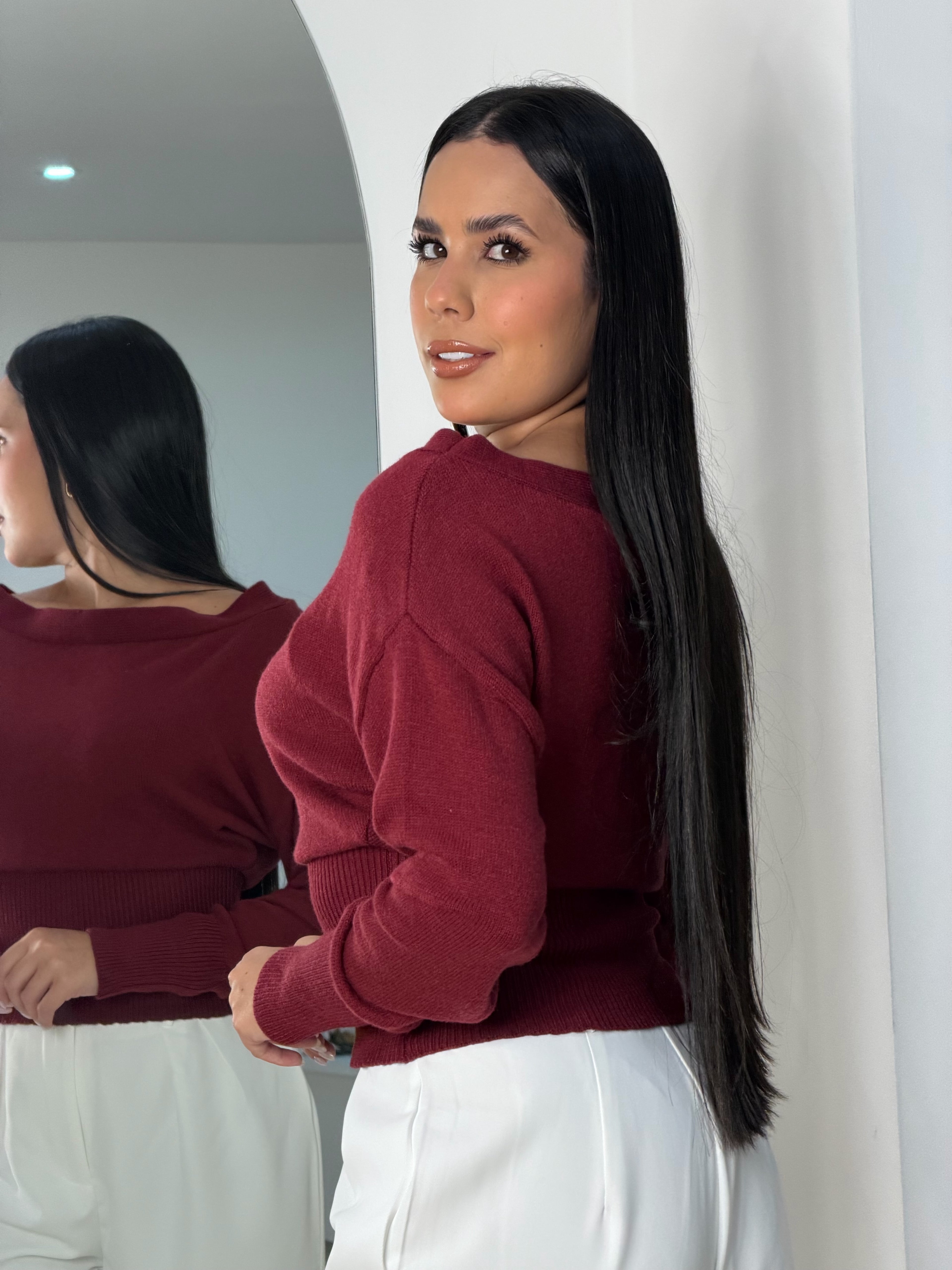 Top manga larga Vinotinto