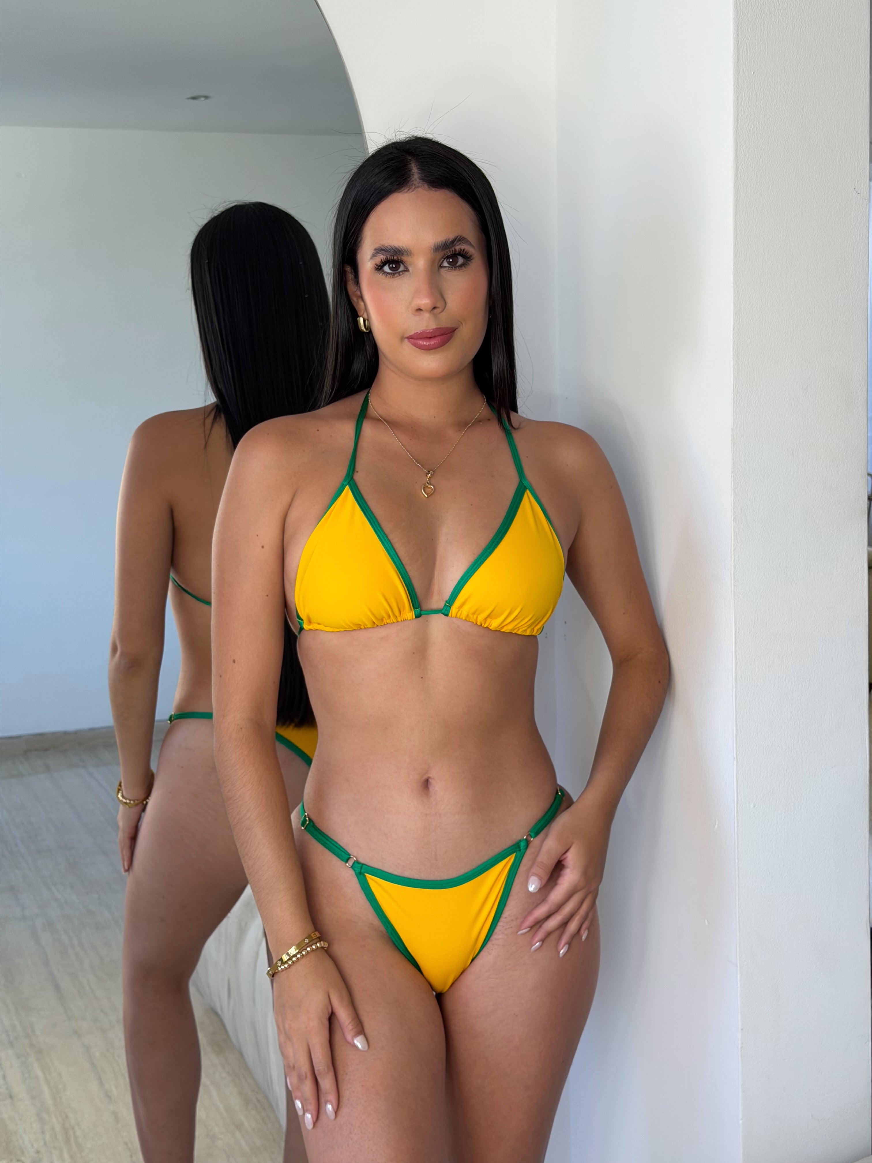 Traje de Baño de Dos Piezas Bronceadores