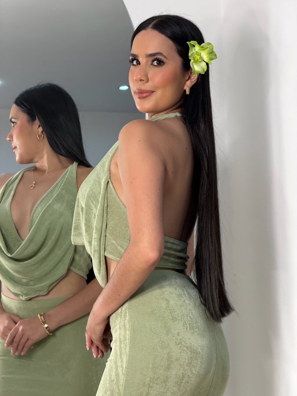 Conjunto de Dos Piezas Verde