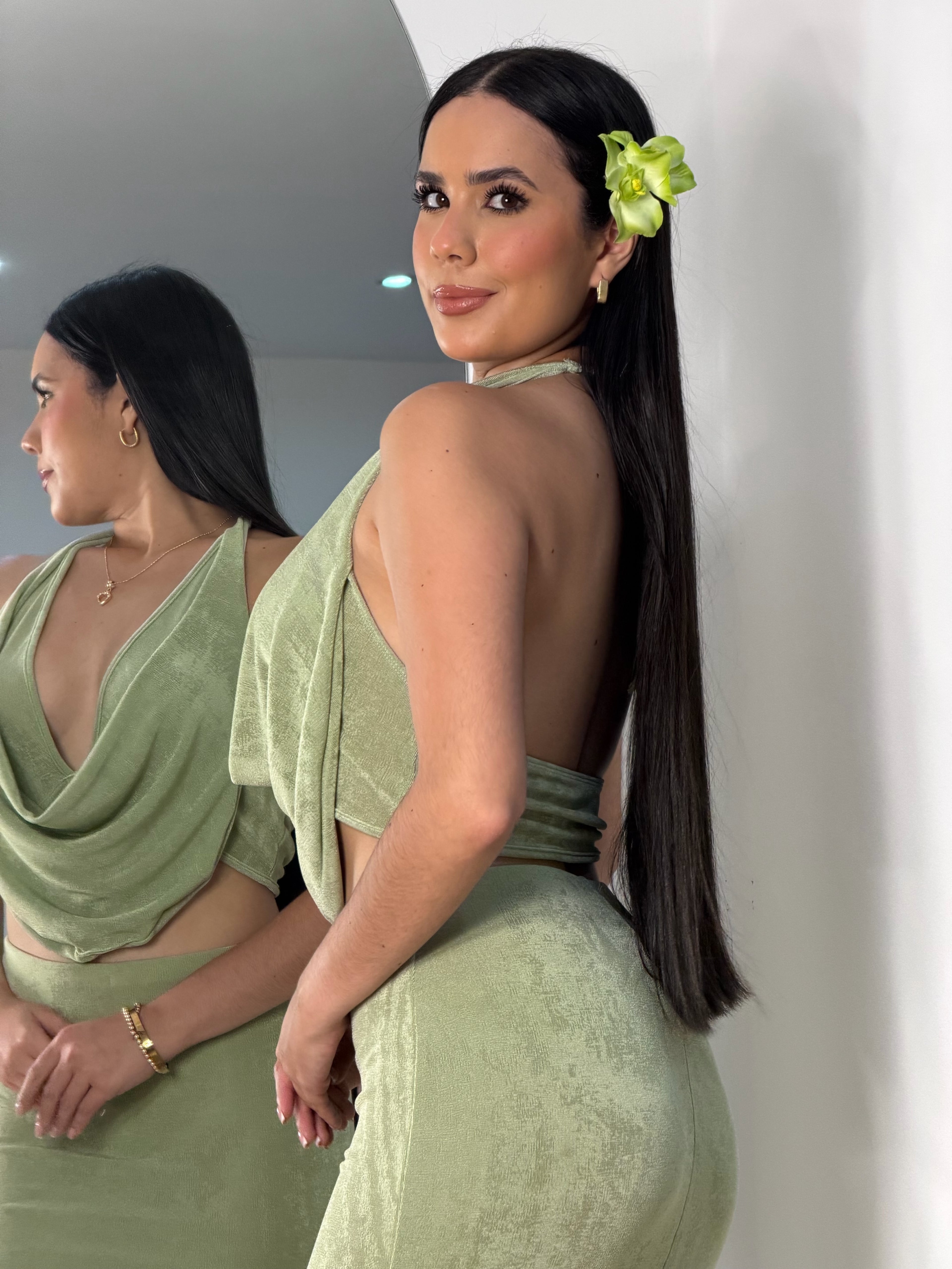 Conjunto de Dos Piezas Verde