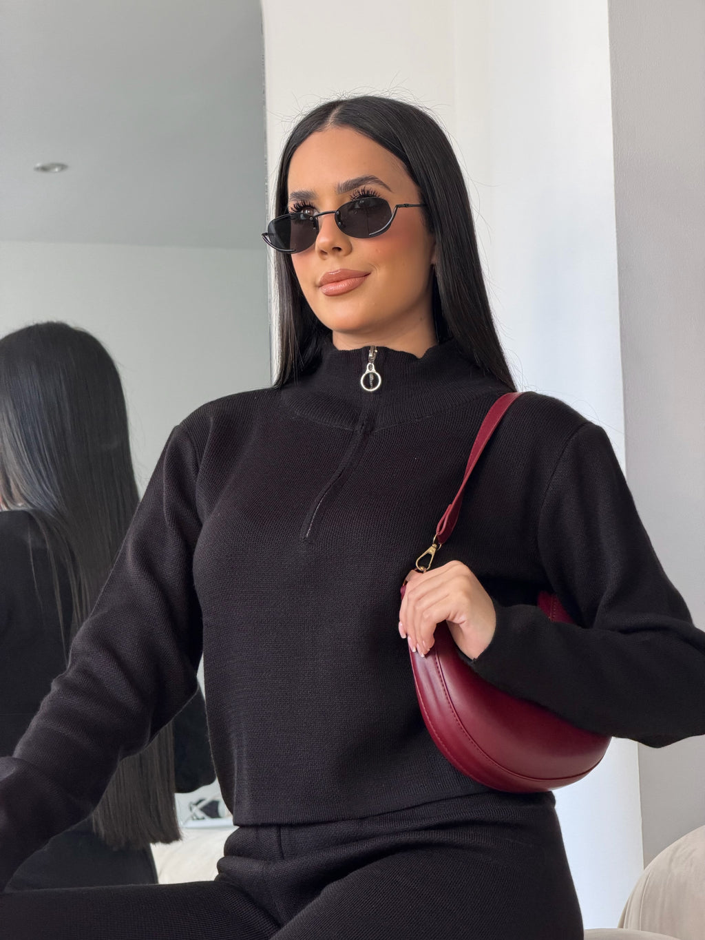 Conjunto Deportivo Casual Negro