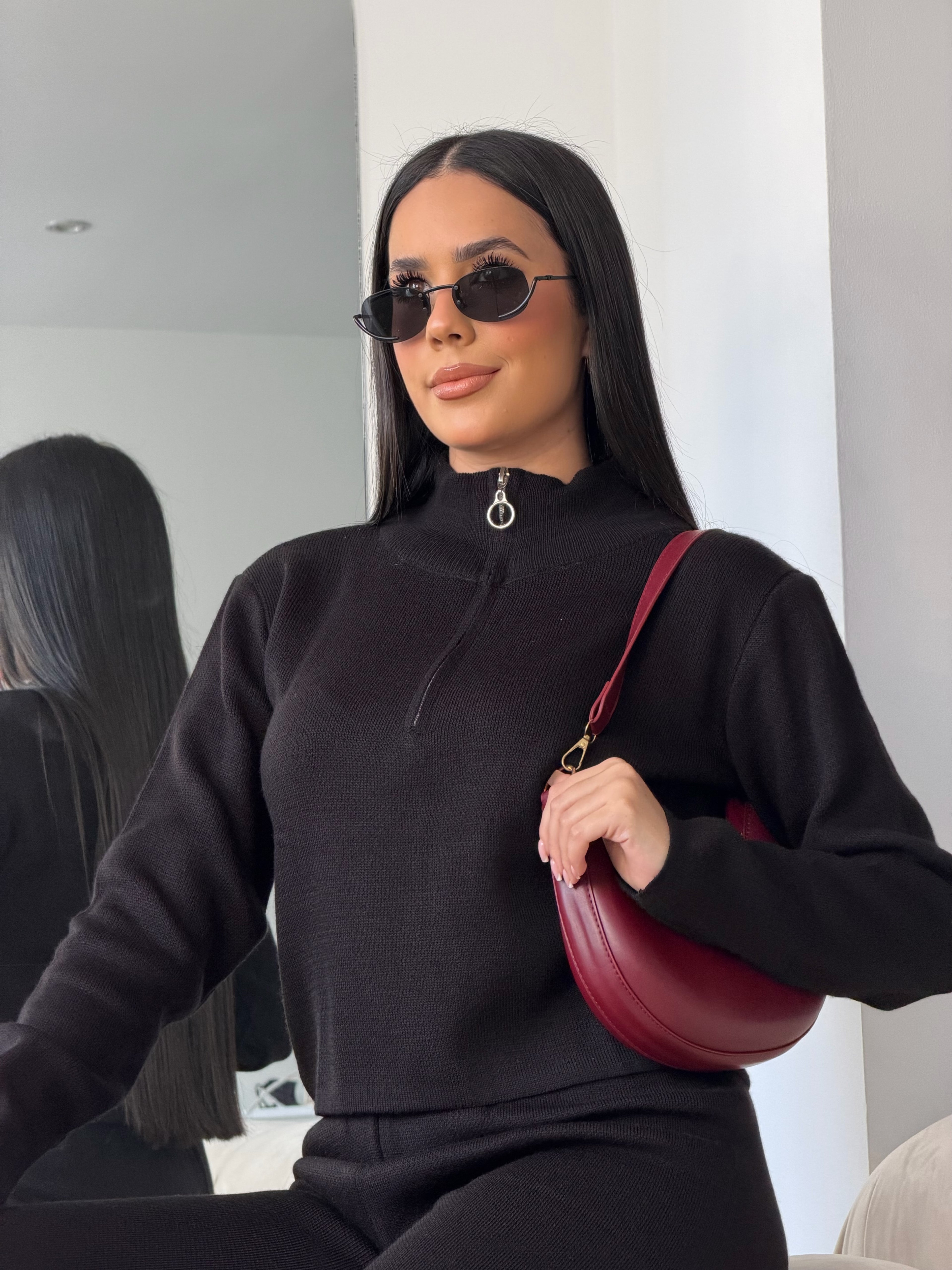 Conjunto Deportivo Casual Negro