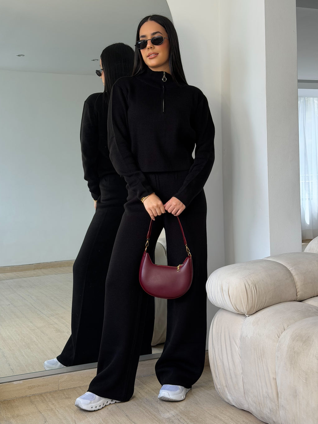 Conjunto Deportivo Casual Negro