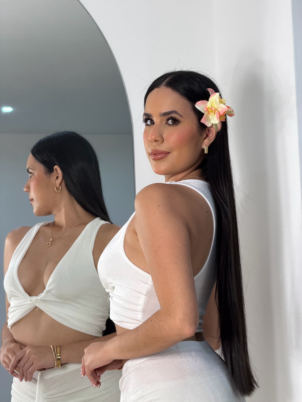 Conjunto de Dos Piezas Blanco