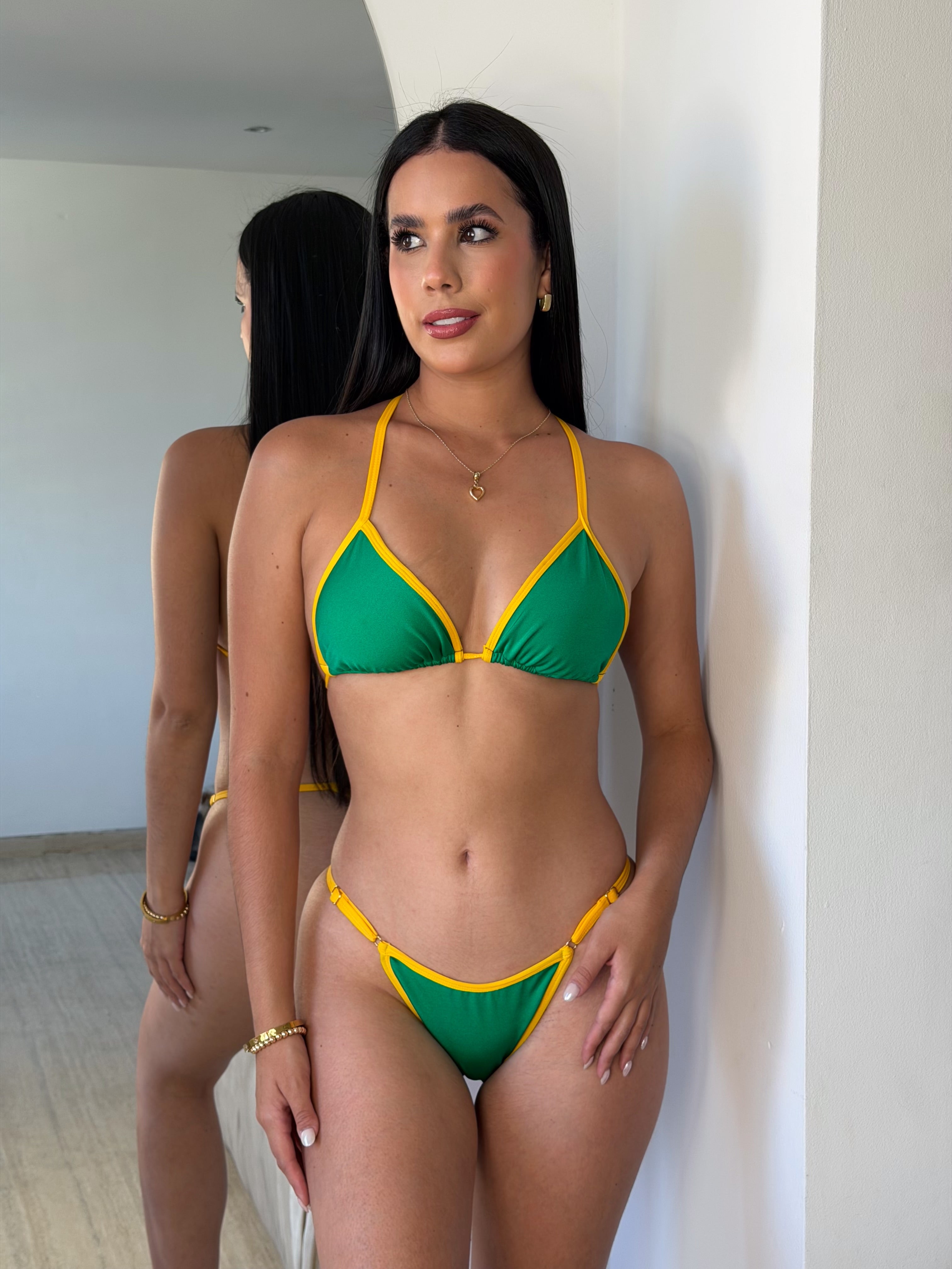 Traje de Baño de Dos Piezas Bronceadores